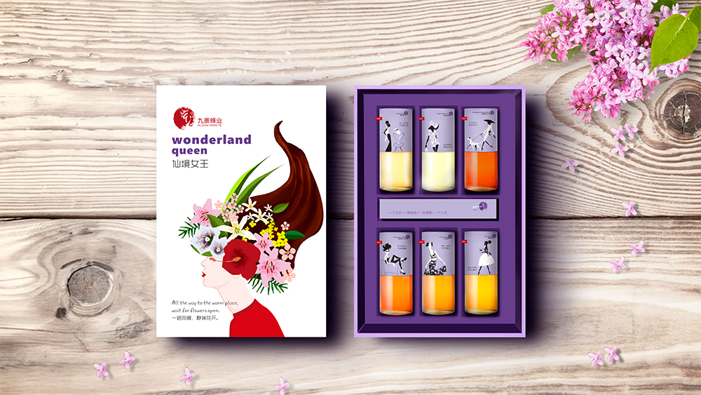 仙境女王蜂蜜包装设计